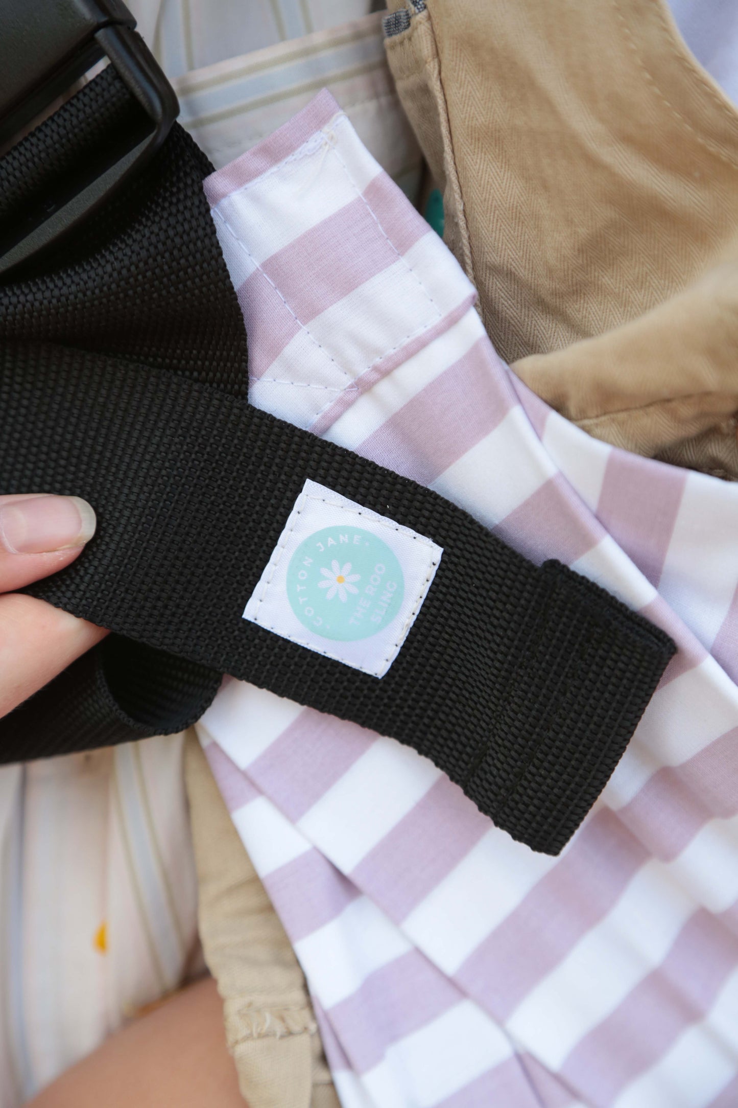 Pink Stripe Roo Sling