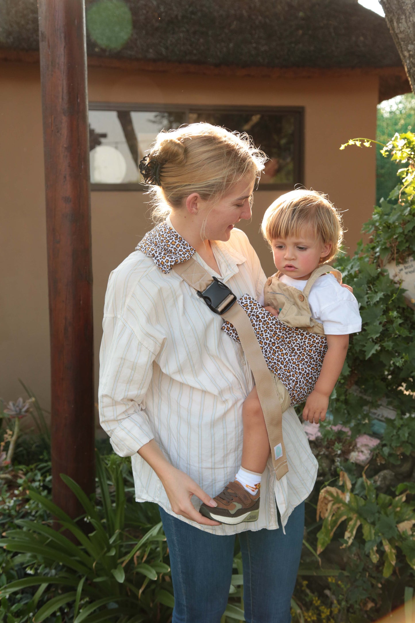 Brown Animal Print Roo Sling