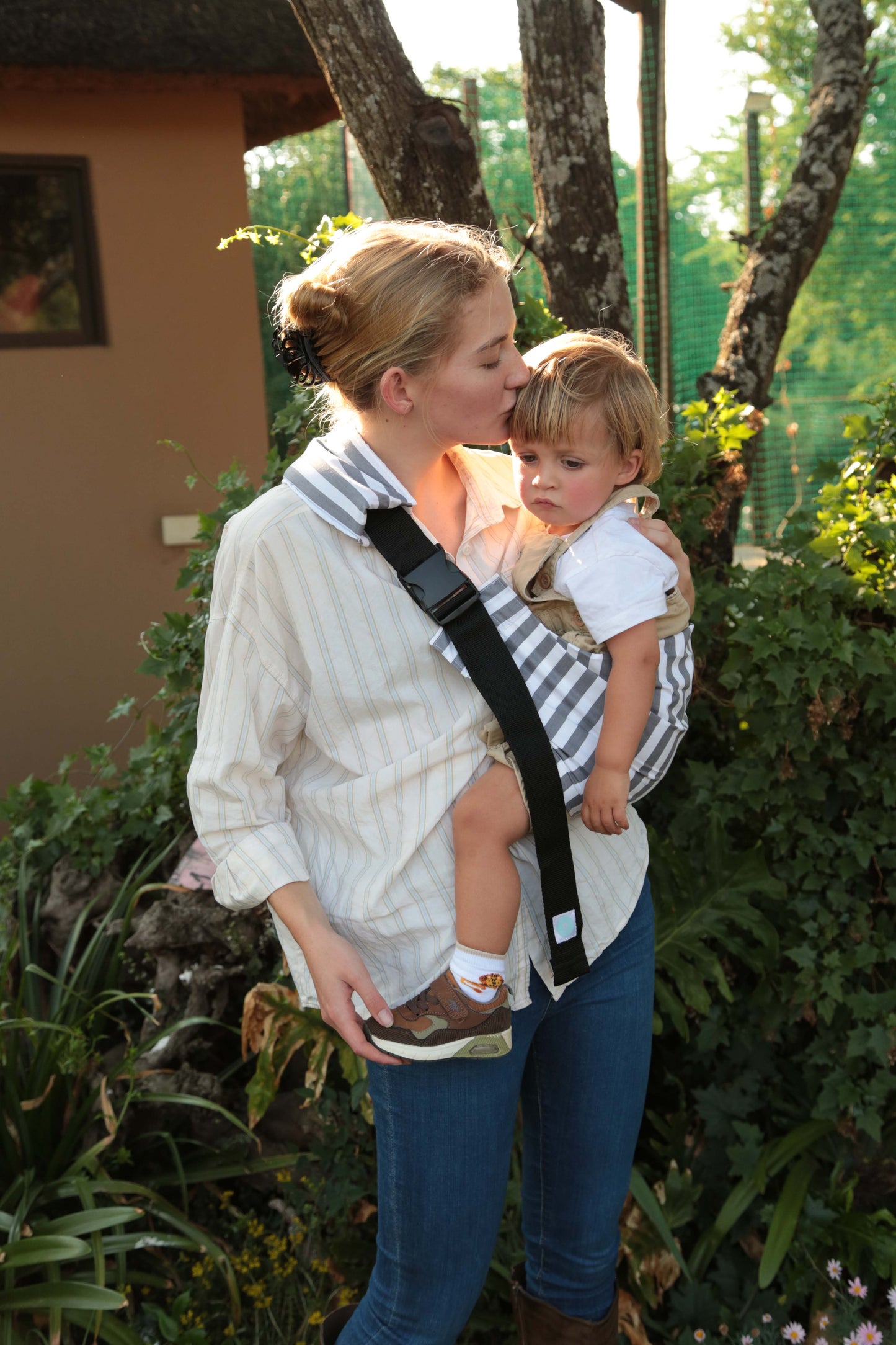 Grey Stripe Roo Sling