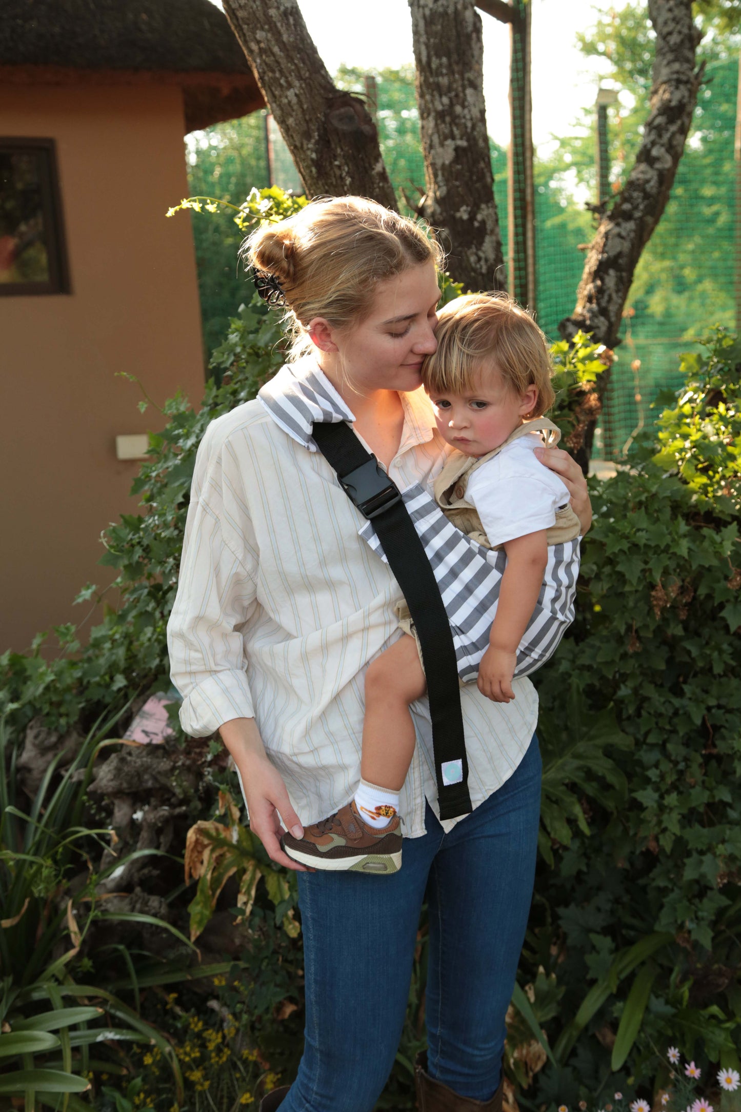 Grey Stripe Roo Sling